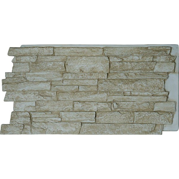 EKENA MILLWORK PNU24X48ALSD Acadia Ledge Stacked Stonewall Faux Stone Siding