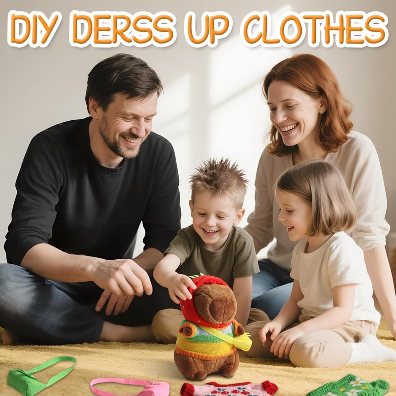 CESHMD Capybara Plush Toy, 23 cm Capybara Cuddly Toy with