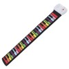 Roll Up Piano 49 Keys Kids Flexible Rainbow Keyboard Portable