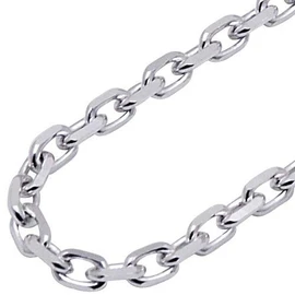 The KISS SK4055-50 (50cm) Silver Chain, Azuki Chain, Silver