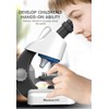 HYRENEE Kids Educational Microscope - Up to 40-1200x Zoom, LED