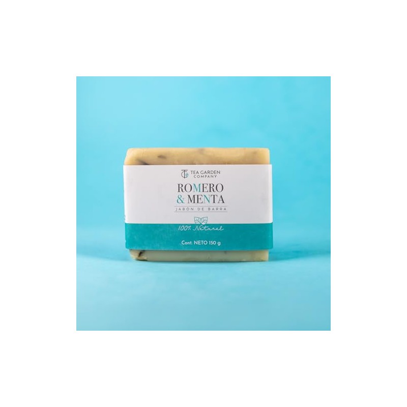 Tea Garden Company Jabón de Barra Romero Menta 100 Natural