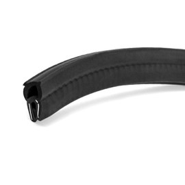 QWORK 5 Feet EPDM Rubber Trim Seal with Top Bulb, Fits Edge 1/16" to 1/8"