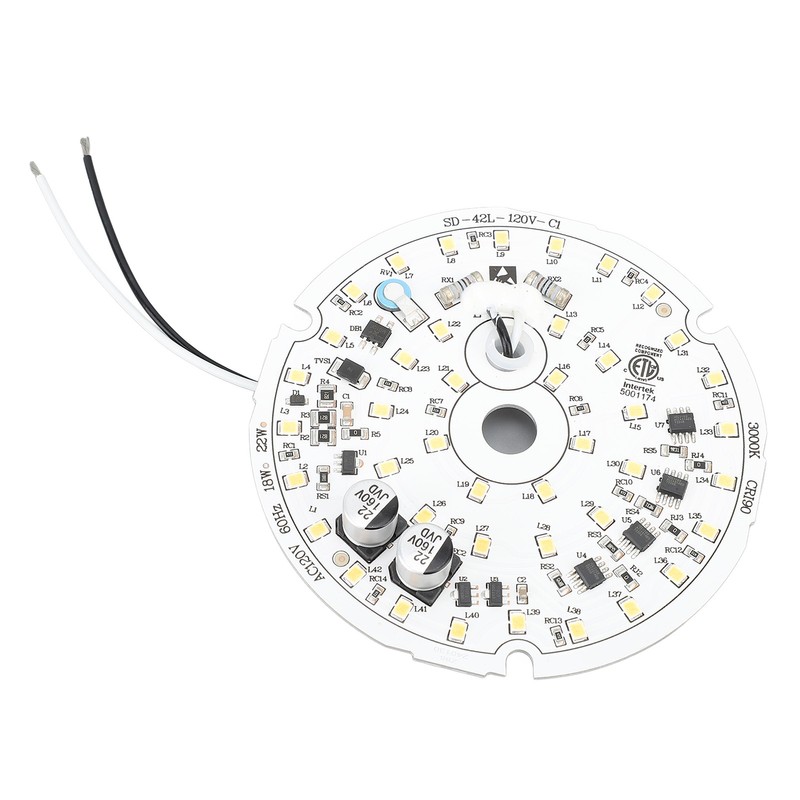 Ceiling Fan Light Replacement Panel 3.93inch Led AC120V 18W 2000LM