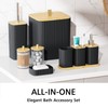 Z ZONAMA Bathroom Accessories Set - 22PCS Black Bathroom Set