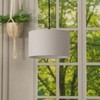 MiniSun | Small Modern Grey Fabric Drum Light Shades |