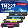 TN227 TN-227BK/C/M/Y High Yield Toner Cartridge 4 Pack:Compatible Replacement for