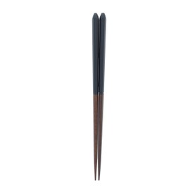 Ishida Chopsticks Made in Japan, Portable, Natural Wood, Lacquer, Black, Body Size: 9.1 x 0.6 x 0.3 inches (23.0 x 14 x 1.6 x 0.8 cm)