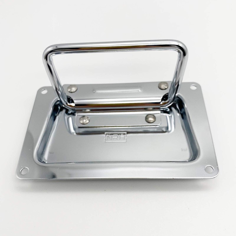 Pack of 2 Folding Handle Hardware Boxes Handles Spring-Loaded Box