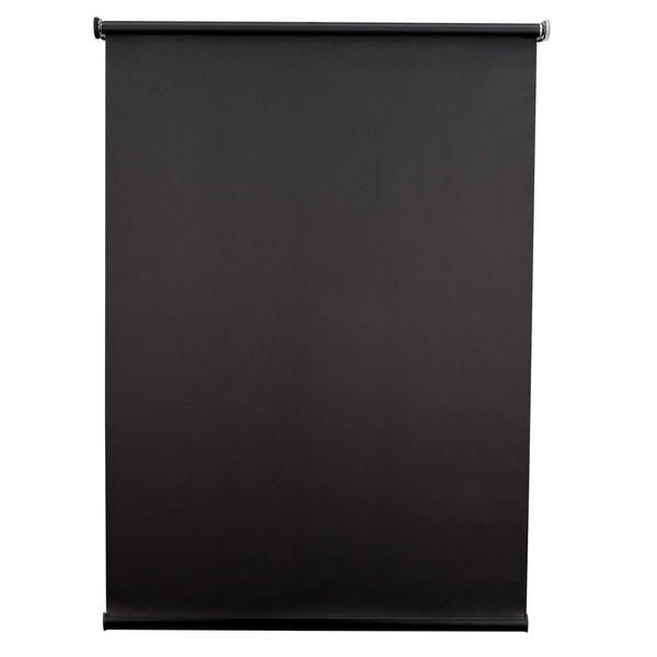 RecPro Black RV Roller Shades Blackout Window Cover for Camper
