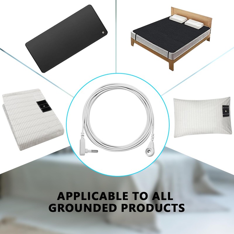UK Grounding Socket with 16 Feet Grounding Cable, Earthing Grounding