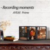 Triple 4x6 Photo Frame Hinged Folding Wood Picture Frame with