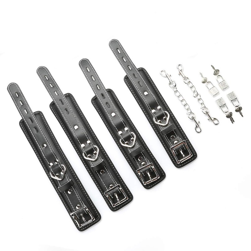 Rose Spreader Bar with 2pcs Black Adjustable Straps, Stainless Steel