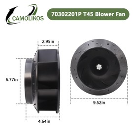 70302201P T45 9.51 Od Blower Fan Compatible with Speed Queen, Alliance,HUEBSCH, IPSO Replace TU21755 70302201