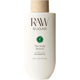 RAW SUGAR, The Scalp Restore Shampoo, Jojoba y Aloe, Limpia el Cuero Cabelludo, Hidrata y Refresca Cabello, 16 OZ