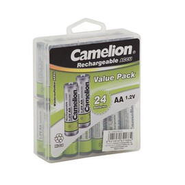 Camelion AA Ni-CD 800mAh Rechargeable Solar Battery 1.2V 24 Pack