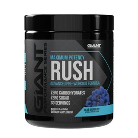 Giant Performance Giant Rush Preworkout Blue Raspberry - 30 Servings                                                                                  