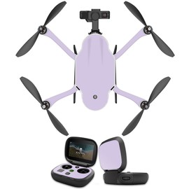 MightySkins Skin Compatible with GoPro Karma Drone Headphones wrap Cover Sticker Skins Solid Lilac