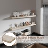 ONOTETUT Long Floating Shelves for Wall,Solid Wood Long Shelves Set