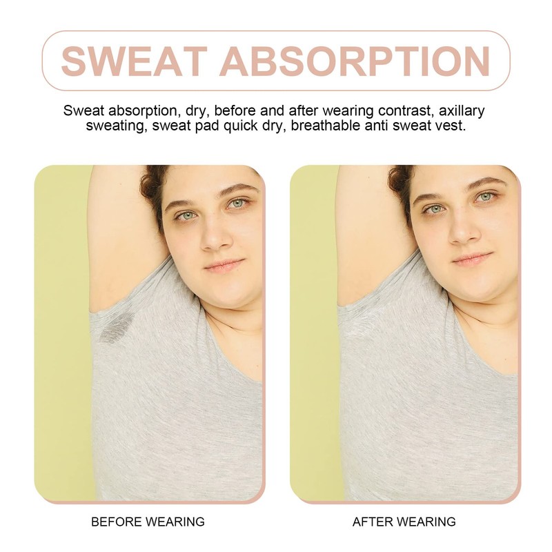 FOMIYES Sweat Absorbent Vest Underarm Vest Breathable Reusable Perfect for