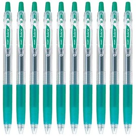 Pilot Juice 0.38mm Gel Ink Ballpoint Pen, Green Ink, Value Set of 10
