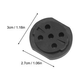 Vbestlife Juego de Base de Montaje de Computadora para Bicicleta, Base Fija de Soporte de Montaje de Computadora Frontal con 5 Tornillos Y Destornillador Apto para