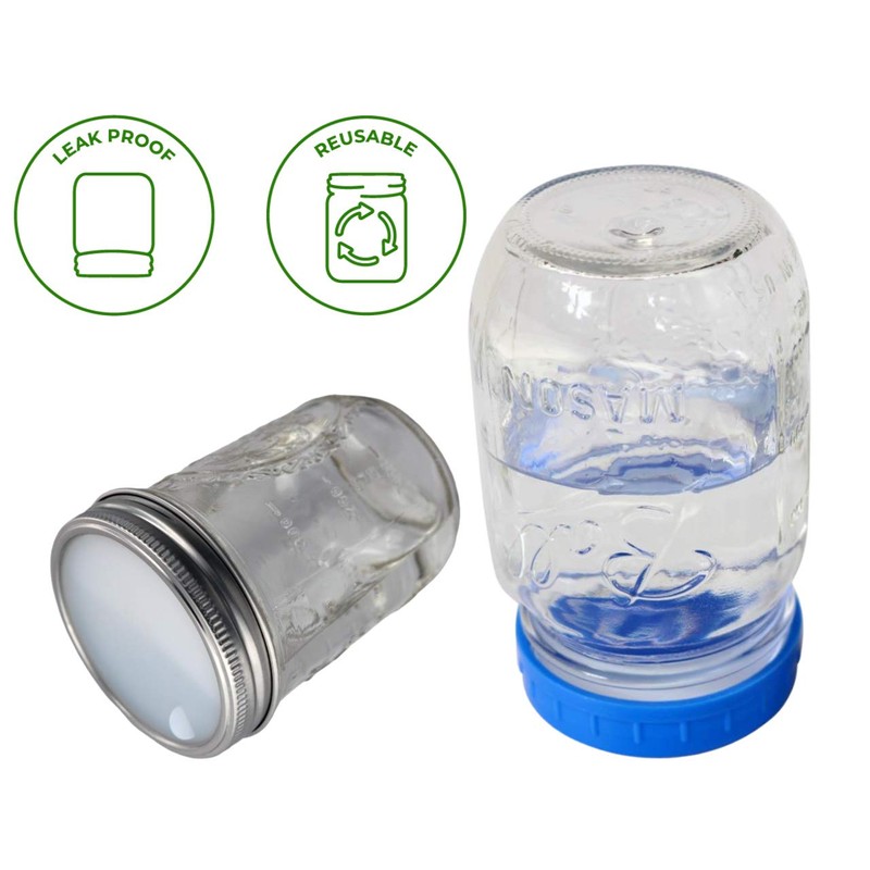 Leak Proof Platinum Silicone Sealing Lid Inserts/Liners for Mason Jars