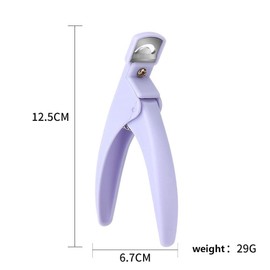 Professional Acrylic Nail Clipper Fake Nail Cutters Nail Tip Trimmer for Artificial Nail Art Manicure Tools Home Salon Nail Art Tool(#1,Purple)