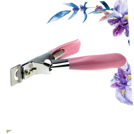 Healeved 2pcs Fake Nails Manicure Edge Trimmer Nail Clipper Cutter Pedicure Clip Manicure Clip Tool Sturdy Stainless Steel Random Color