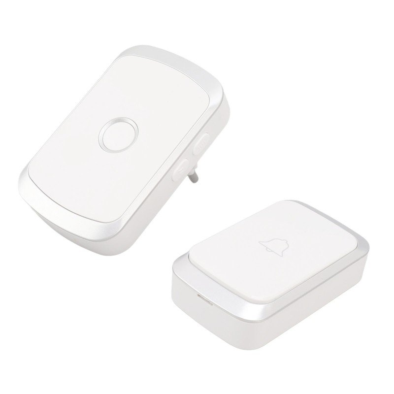 Wireless Doorbell with 36 Chimes 4 Volume Level LED Flashing