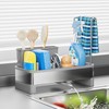 Ewaiira Stainless Steel Sink Caddy, Sponge Holder for Kitchen Sink