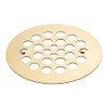 Signature Hardware 480530 4-1/4" Round Shower Drain Strainer - Brushed