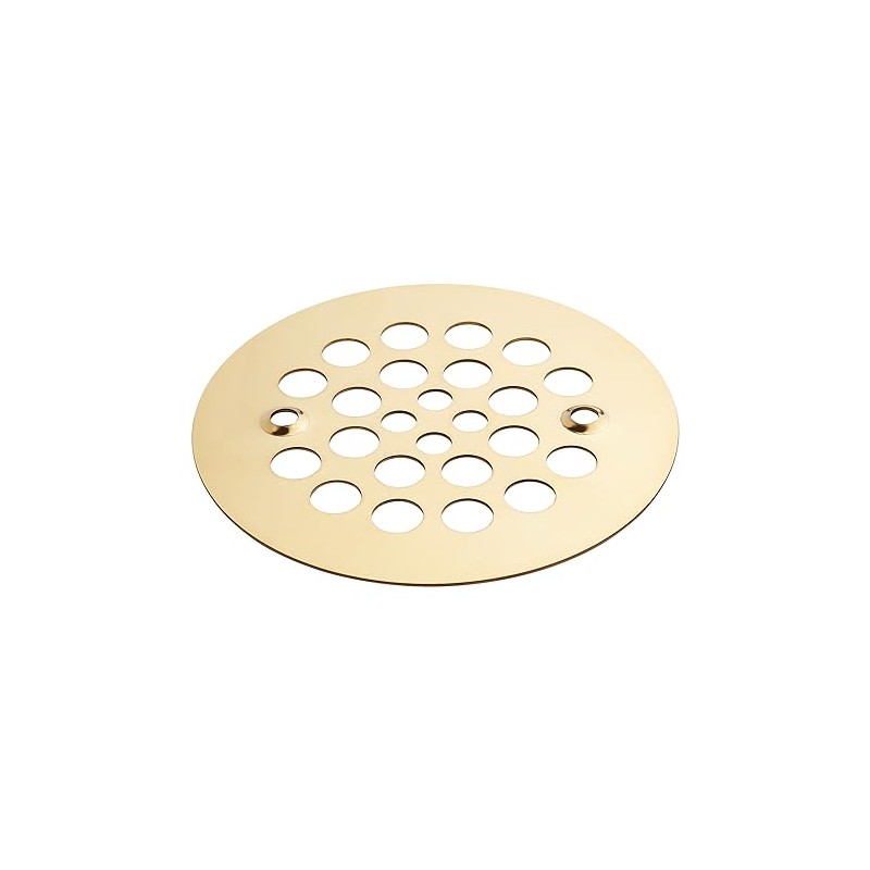Signature Hardware 480530 4-1/4" Round Shower Drain Strainer - Brushed