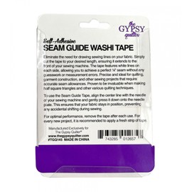 The Gypsy Quilter Seam Guide Washi Tape