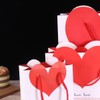 BESTOYARD Handbag, Paper Bag, Heart Shape, Gift Bag, Wrapping Bag,