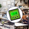 AGT Professional Inclinometer: Digital Protractor, Illuminated LCD Display, Aluminium, IP54,
