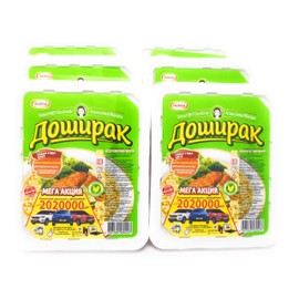 Paldo DOSHIRAK Oriental Style Noodle 90 grams Made in Russia (Chicken Mild, 6 packs)