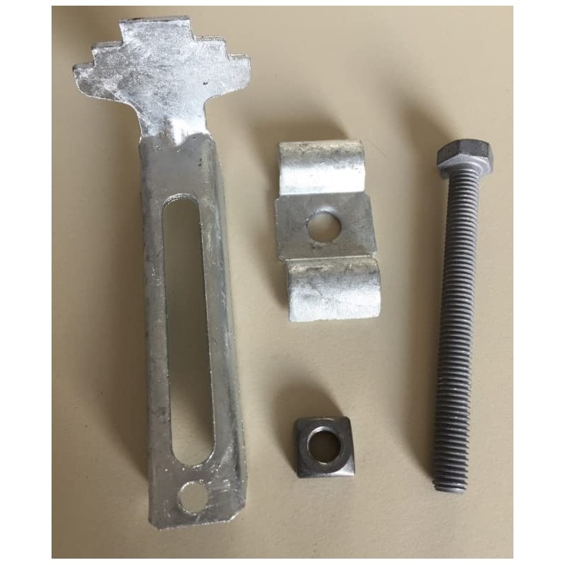 SPH Pack of 4 Galvanised Grate Clamp for Mesh Width