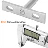 QWORK Pack of 8 75mm Invisible Shelf Brackets, T Shape