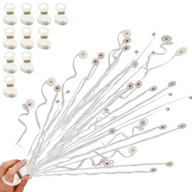 Hillylolly 10 Pieces Throw Streamers Wedding Streamers Bomb Party Popper Confetti Streamers for Birthday, Wedding, Party, New Year Party (White)