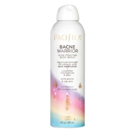 Pacifica Bacne Warrior - Bacne Salicylic Acid Spray, Back Acne Treatment Spray with 2% Salicylic Acid, Niacinamide, and Aloe, Body Acne Warrior for Body, Chest, and Back, Dermatologist Tested- 6 Fl Oz