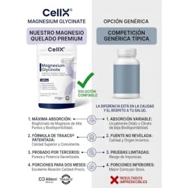 Cellx Magnesio Glicinato Traacs 120 Cápsulas 2 Meses                                                                                                  