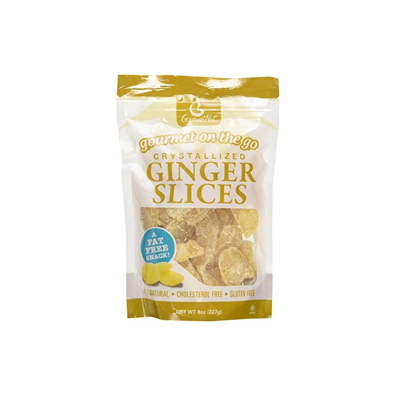 GourmetNut Gourmet on the Go Crystallized Ginger Slices (2 Pack)