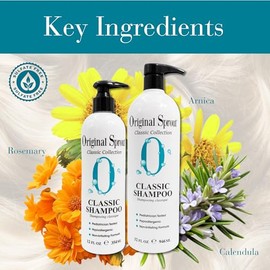 Original Sprout Natural Shampoo. Organic Sulfate Free Shampoo for All Natural Hair Care. 33 oz.