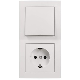 MC POWER - FLAIR – Socket Set | White, Matt | Sockets with Child Safety Lock