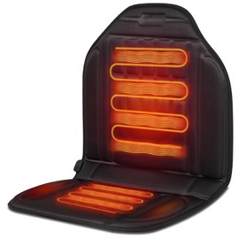 Heating Pad Heated Seat Cover for Winter, Comfortable Black Polyester Seat Warmer, Easy to Install & Use, Seat Cushion for Christmas Thanksgiving Gift