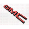Auto Front & Rear GMC Red Black OVERLAY Emblem Badge