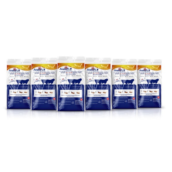 Champion USA JustiFLY Feedthrough Cattle Fly Control, 6 Pack |