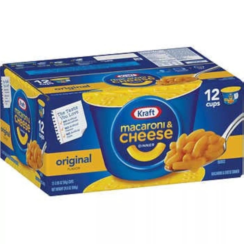 KRAFT Macaroni & Cheese Dinner Cup Easy Mac Original, 58