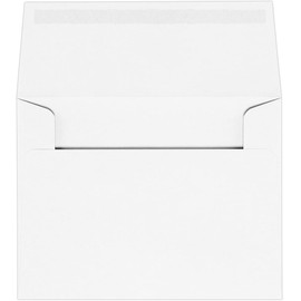 A2 Invitation Envelopes (4 3/8 x 5 3/4) - 24lb. White Wove - 24lb. Bright White (50 Qty) | Perfect for Invitations, Announcements, Sending Cards | 72924-50